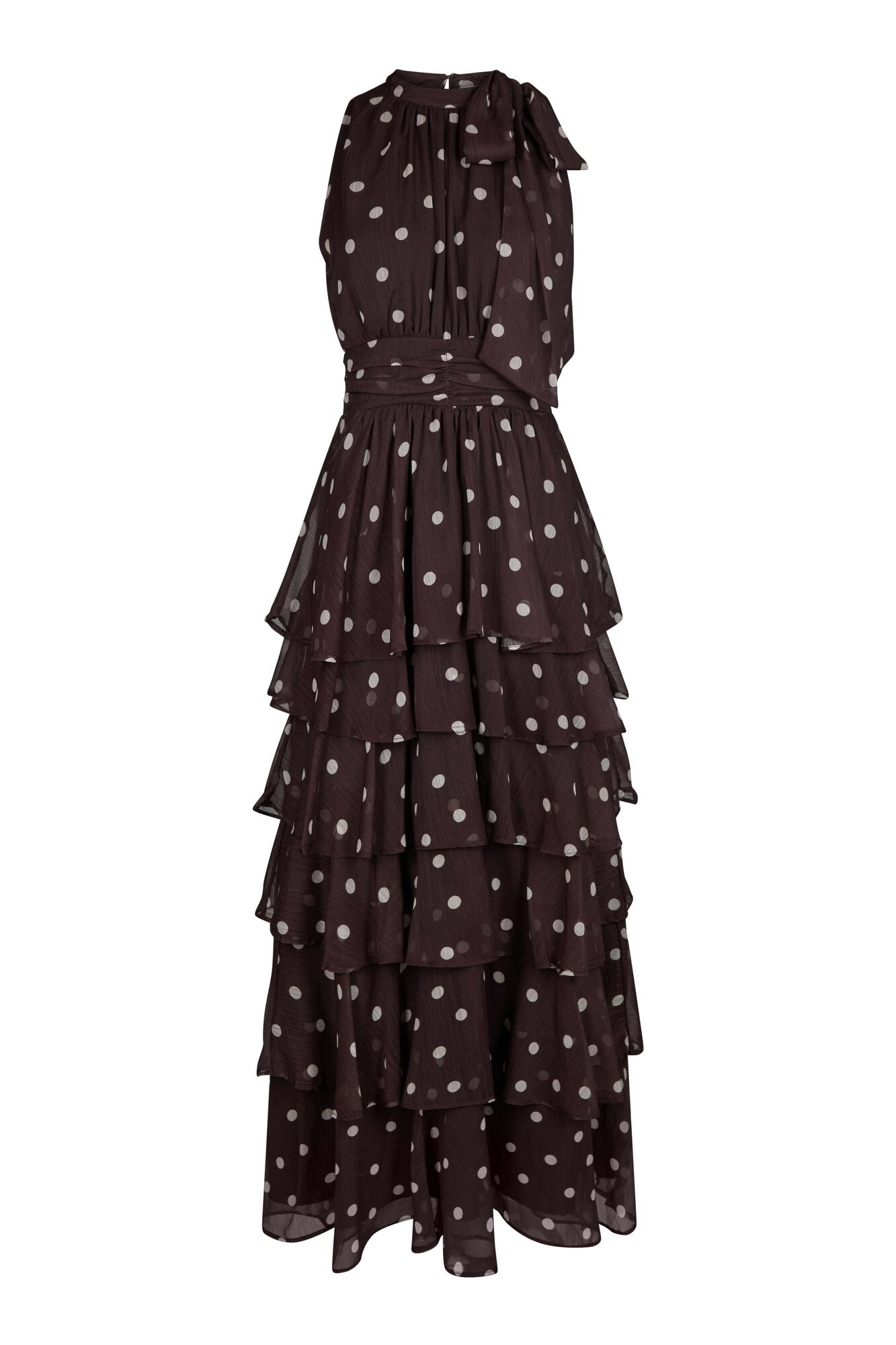 Marli Big Dot kjole - brun